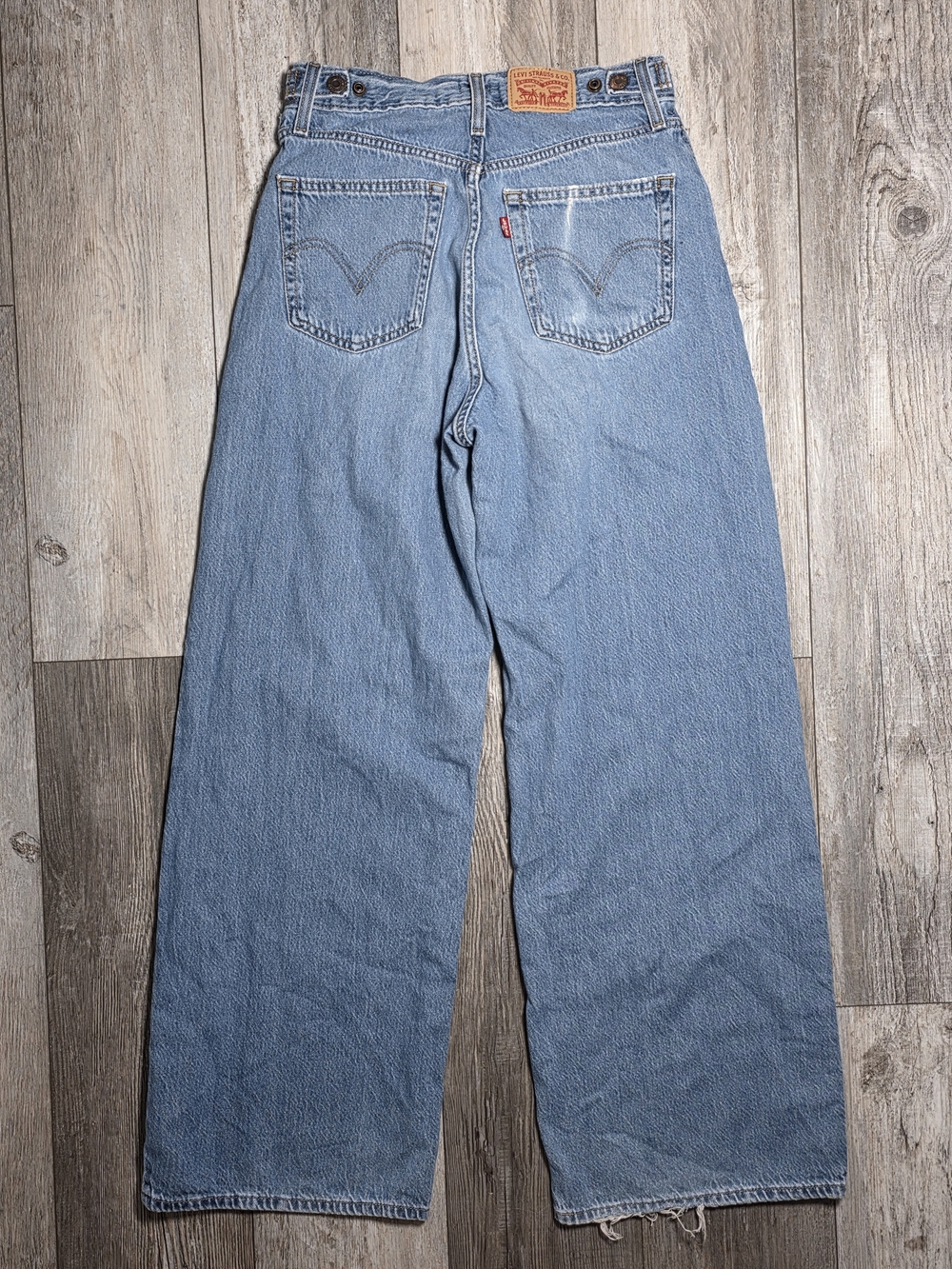 Levi's Light Blue Wide Leg Jeans